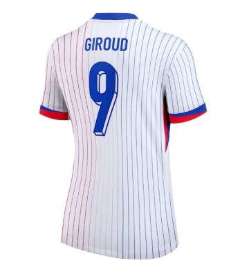 Frankrig Olivier Giroud #9 Udebanetrøje Dame EM 2024 Kort ærmer